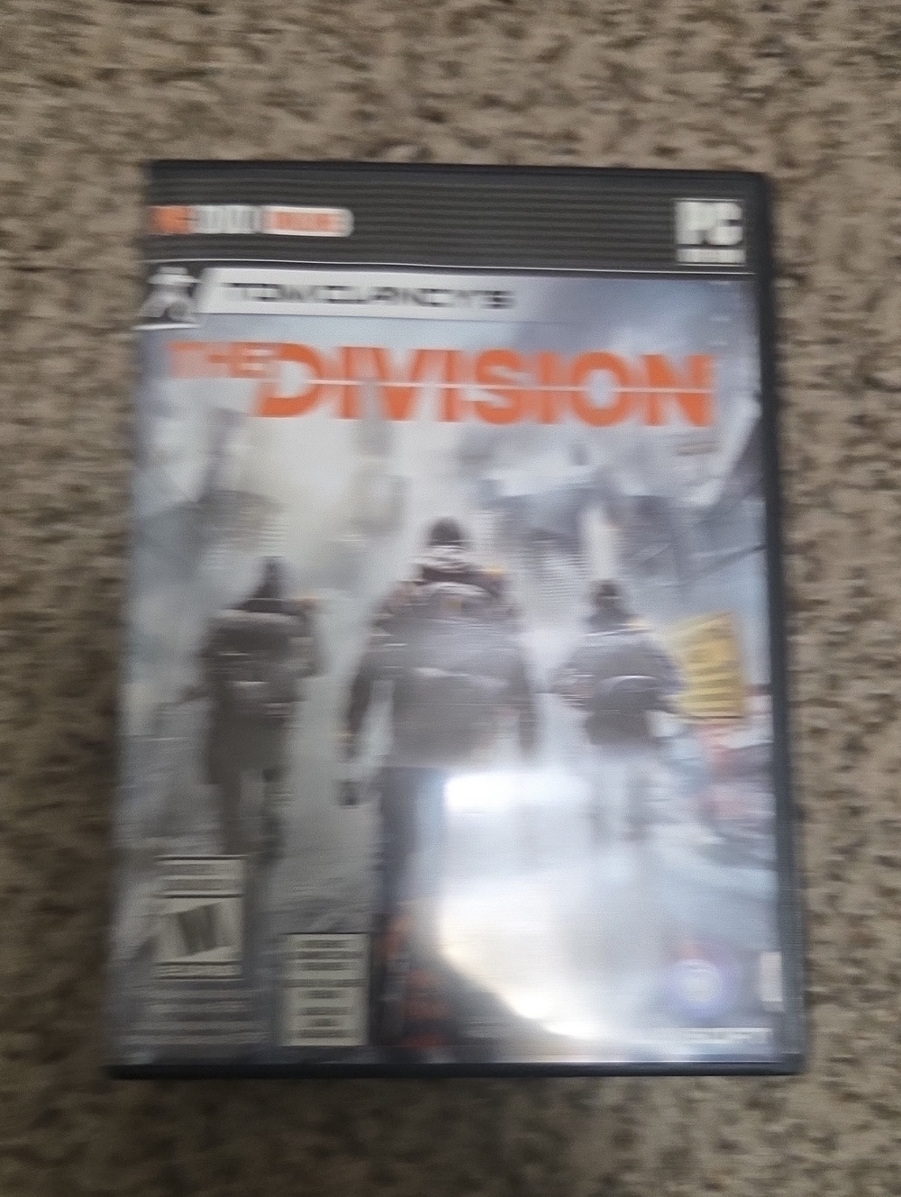 Tom Clancy's The Division PC Game - Ubisoft - Black/Gray Case with Orange Title